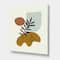 Designart - Botanical Minimalist Leaf With Abstract Shapes II - Modern Canvas Wall Art Print